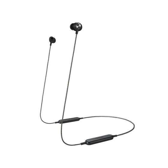Casti Audio In Ear Panasonic RP-HTX20BE-K, Wireless, Bluetooth, Microfon, Autonomie 8.5 ore, Negru