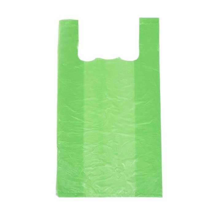 Pungi Biodegradabile Verzi 27x8x50 cm, 50 Bucati
