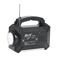 kit cu panou solar cu 3 becuri port usb radio fm  mp3 lampa cu led-uri  bec leduri disco 1 x 3 led  iesire usb pentru incarcat telefoane  negru imagen 37_0_
0