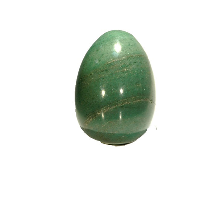 Яйце от полускъпоценни камъни Minerals Rainbow, Авантюрин 4,8/3,5 см