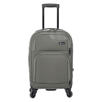 Troler Cabina, Poliester, 4 Roti BENZI, BZ 5381 - 55 cm, Gri Troler Cabina, Poliester, 4 Roti BENZI, BZ 5381 - 55 cm, Gri