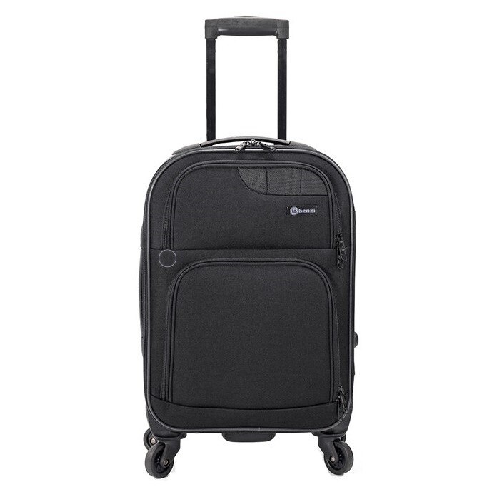 Troler Cabina, Poliester, 4 Roti BENZI, BZ 5381 - 55 cm, Negru