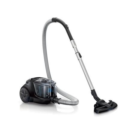 Aspirator fara sac Philips Power Pro Compact FC8478/91, 1.5 l, Tub telescopic metalic, 1500 W, EPA 10, Negru