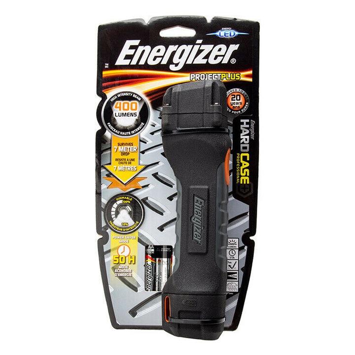 Професионален LED фенер Energizer Hard Case, черен