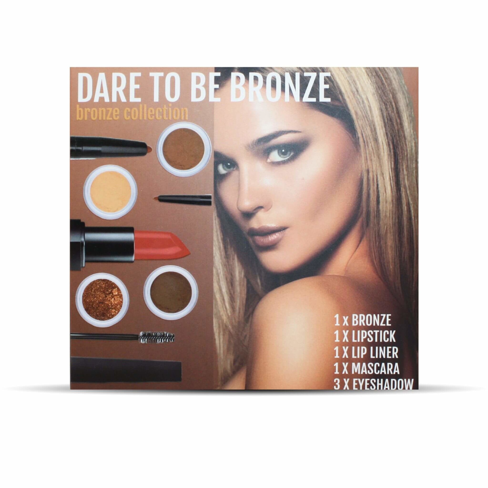 Set Machiaj 7 piese, Dare To Be BOLD BRONZE Collection CB&CO - Tanned