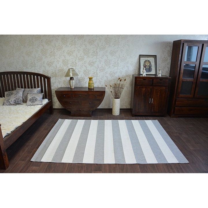 Traversa Dywany Luszczow, Flat 48644/637, 160x230 cm, Alb