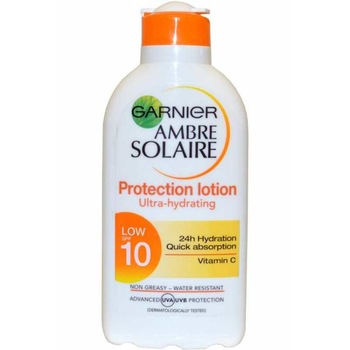 Lotiune de plaja garnier ambre solaire, rezistenta la apa 200 ml, spf 10 Lotiune de plaja garnier ambre solaire, rezistenta la apa 200 ml, spf 10