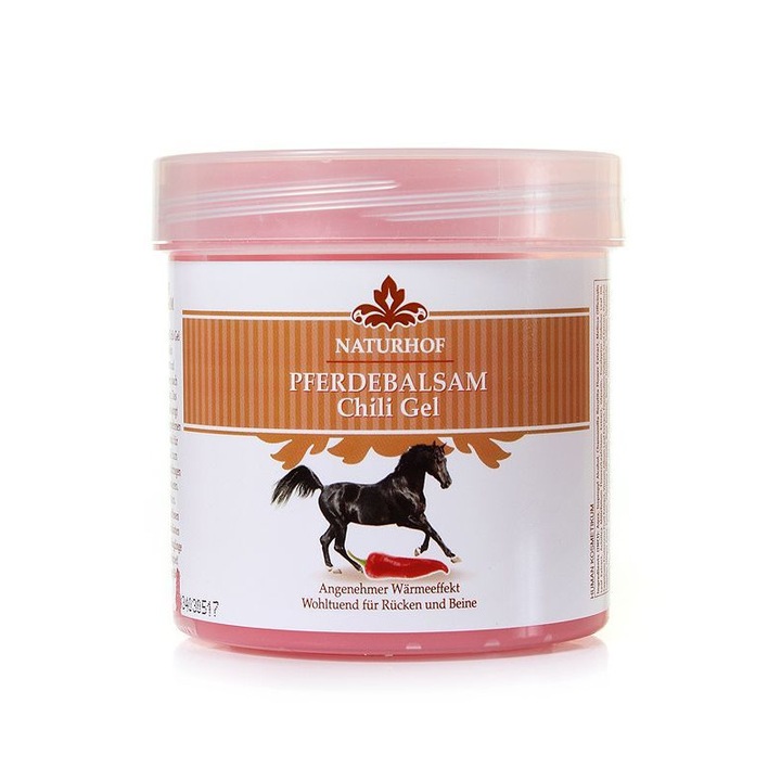 Gel-balsam NATURHOF antireumatic puterea calului cu ardei iute 250 ml