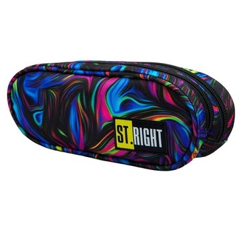 Penar Borseta cu 2 Fermoare St.Right - Blue illusion PU02 Penar Borseta cu 2 Fermoare St.Right - Blue illusion PU02