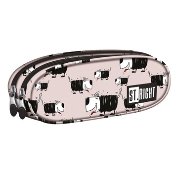 Penar Borseta cu 2 Fermoare St.Right - Dogs PU02 Penar Borseta cu 2 Fermoare St.Right - Dogs PU02