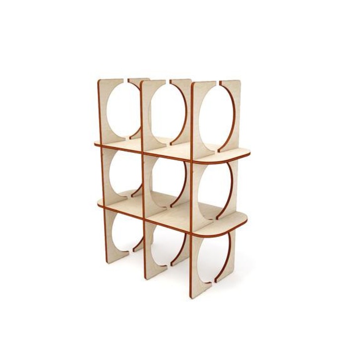 Borosüveg tartó 20x9x24cm