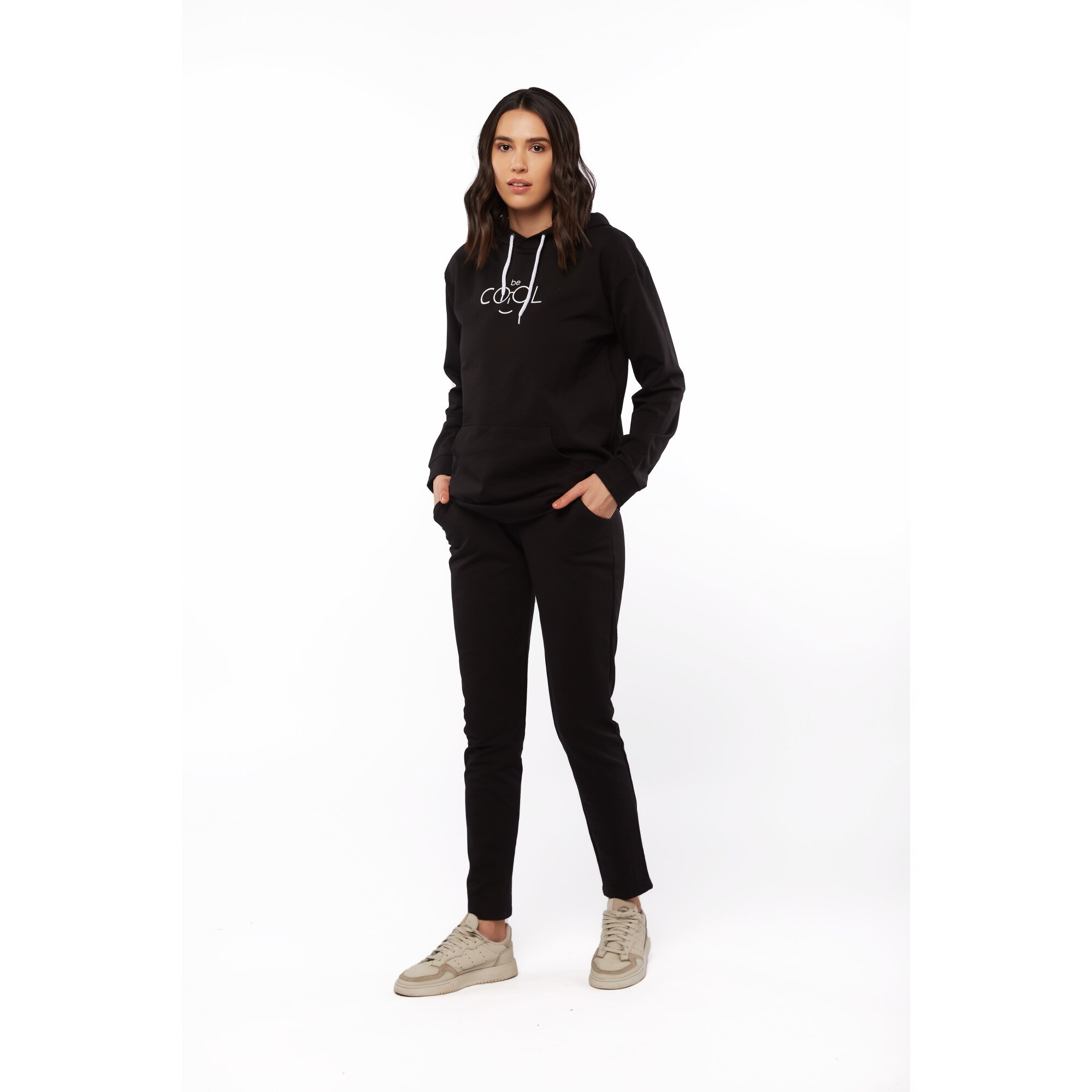 Hanorac femei HF04, negru, Uniconf, Negru