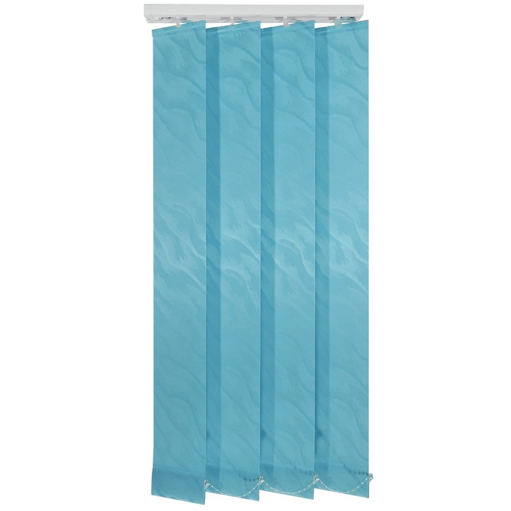 Jaluzele verticale 127mm, L200 x H170 cm, material Shadow 16, Albastru Deschis