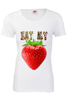 Tricou dama, EAT MY, Cadouri Urbane, Alb Tricou dama, EAT MY, Cadouri Urbane, Alb