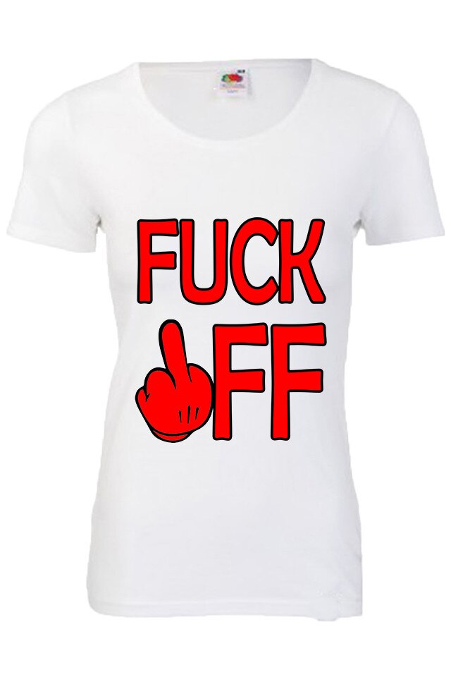 Tricou dama, OFF Cadouri Urbane, Alb