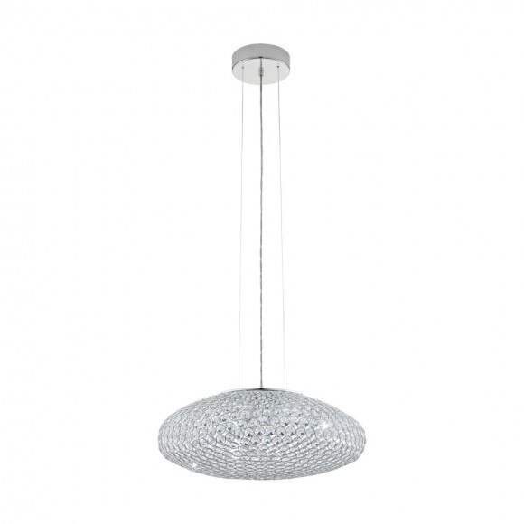 Lustra Clemente EGLO,metal si cristale,culoare cromata