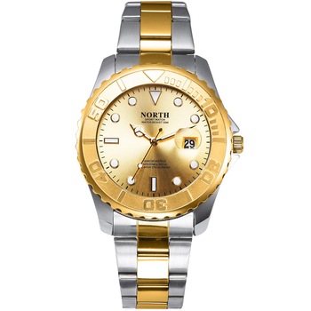 Ceas barbatesc North Xelor, Otel inoxidabil, Argintiu / Auriu Ceas barbatesc North Xelor, Otel inoxidabil, Argintiu / Auriu