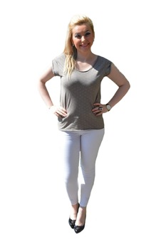 Tricou casual,decolteu rotund,D&J Exclusive, Nisipiu Tricou casual,decolteu rotund,D&J Exclusive, Nisipiu