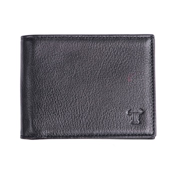 Portofel slim piele barbati,Toro Nero, Plain wallet black Portofel slim piele barbati,Toro Nero, Plain wallet black