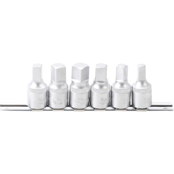 Set patrate de baie pentru busoane 8-14mm, actionare 1/2, 6 piese, BGS Set patrate de baie pentru busoane 8-14mm, actionare 1/2, 6 piese, BGS
