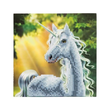 Set creativ tablou cu cristale Sunshine Unicorn, 18x18cm, Craft Buddy Set creativ tablou cu cristale Sunshine Unicorn, 18x18cm, Craft Buddy