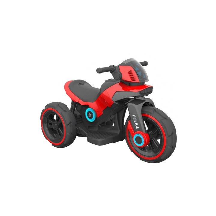 Motocicleta electrica copii,Police, Rosu, +2 ani