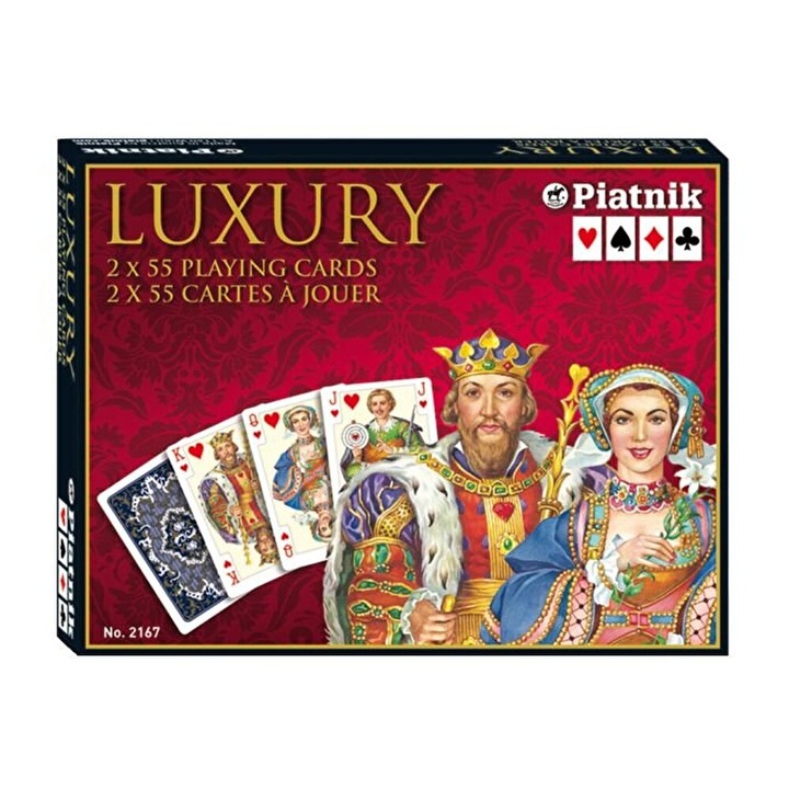 Set carti de joc de lux Piatnik, Luxury 2 x 55