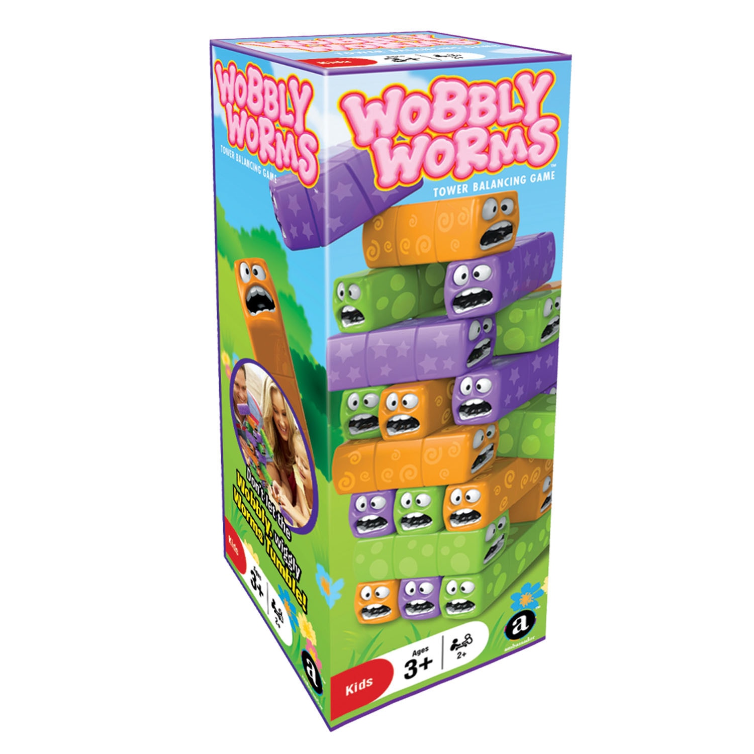 Joc de societate Wobbly Worms, construieste turnul