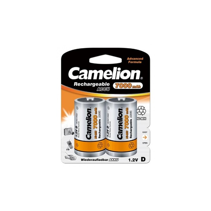 Acumulatori Camelion D R20 Ni-MH 1,2V 7000mAh set 2 buc.