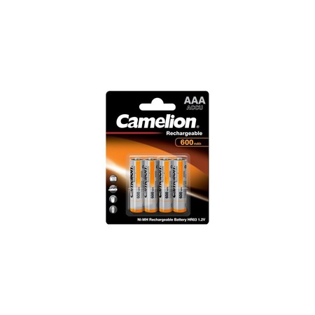Acumulatori Camelion AAA R3 Ni-MH 1,2V 600mAh set 4 buc. - eMAG.ro