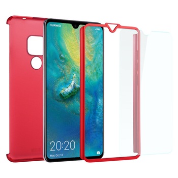 Husa 360° Full Protection - Huawei Mate 20 - Rosu - (fata + spate + folie de protectie din sticla) Husa 360° Full Protection - Huawei Mate 20 - Rosu - (fata + spate + folie de protectie din sticla)