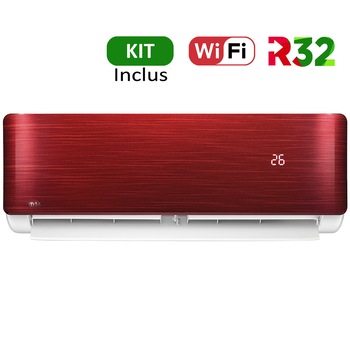 Aer conditionat Vivax ACP-12CH35AERI RED R-Design Wi-Fi, R32, Kit de instalare inclus, Inverter, 12000 BTU/h, Clasa A++, Ionizator, I feel, Autodiagnoza, Autocuratare, Autodetectie scurgeri freon, filtru Bio, filtru Anti-Praf, ECO-Mode Aer conditionat Vivax ACP-12CH35AERI RED R-Design Wi-Fi, R32, Kit de instalare inclus, Inverter, 12000 BTU/h, Clasa A++, Ionizator, I feel, Autodiagnoza, Autocuratare, Autodetectie scurgeri freon, filtru Bio, filtru Anti-Praf, ECO-Mode
