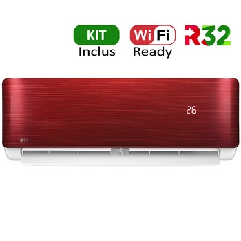 Aer conditionat Vivax ACP-12CH35AERI RED R-Design Wi-Fi Ready, R32, Kit de instalare inclus, Inverter, 12000 BTU/h, Clasa A++, Ionizator, I feel, Autodiagnoza, Autocuratare, Autodetectie scurgeri freon, filtru Bio, filtru Anti-Praf, ECO-Mode Aer conditionat Vivax ACP-12CH35AERI RED R-Design Wi-Fi Ready, R32, Kit de instalare inclus, Inverter, 12000 BTU/h, Clasa A++, Ionizator, I feel, Autodiagnoza, Autocuratare, Autodetectie scurgeri freon, filtru Bio, filtru Anti-Praf, ECO-Mode