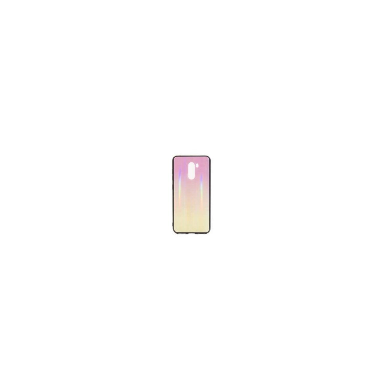 Husa Xiaomi Pocophone F1 - Iberry Glass Roz/Galben