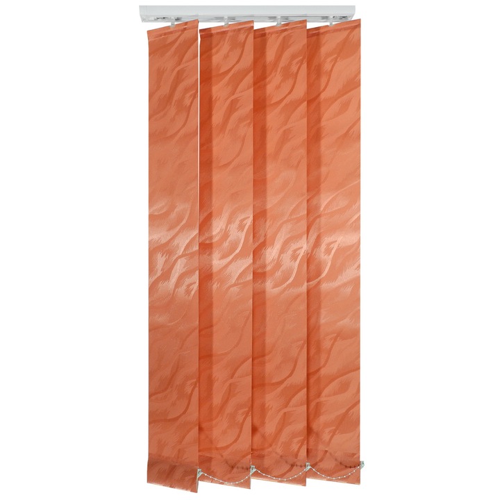 Jaluzele verticale 127mm, L260 x H280 cm, material Shadow 37, Caramiziu