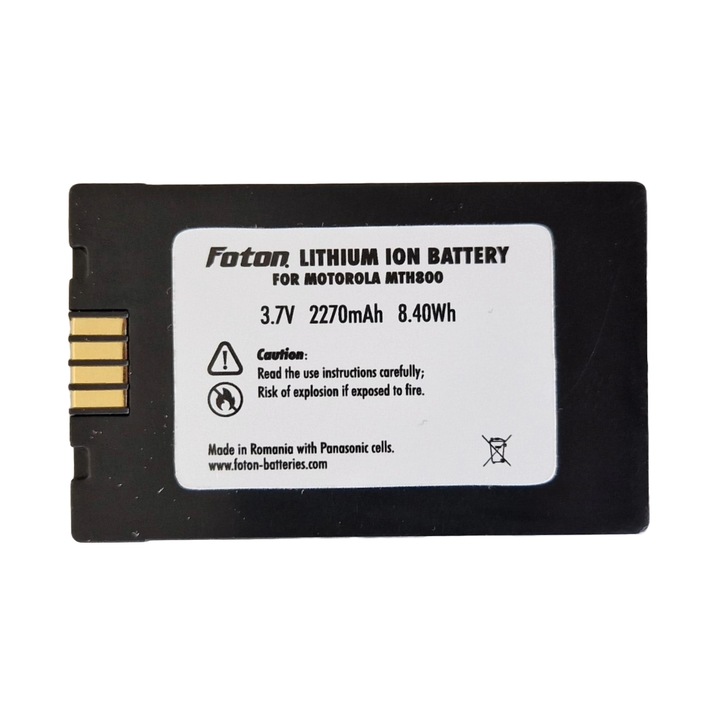 Акумулатор Foton за емисионна станция тип Motorola Tetra MTH800 3.6V 2200mAh, литиево-йонна, разширен капацитет