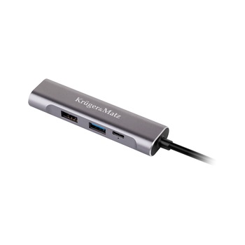 Hub USB Tip C 4 in 1 Kruger&Matz cu port HDMI/USB3.0/USB 2.0/Tip C Hub USB Tip C 4 in 1 Kruger&Matz cu port HDMI/USB3.0/USB 2.0/Tip C