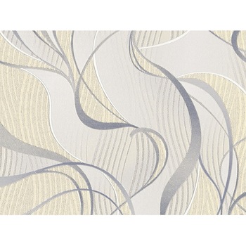 Tapet Slavyanski Oboi, Gheizer 5645-03, model dungi curbe, gri-bleu, lavabil, vinil, pentru living sau dormitor Tapet Slavyanski Oboi, Gheizer 5645-03, model dungi curbe, gri-bleu, lavabil, vinil, pentru living sau dormitor