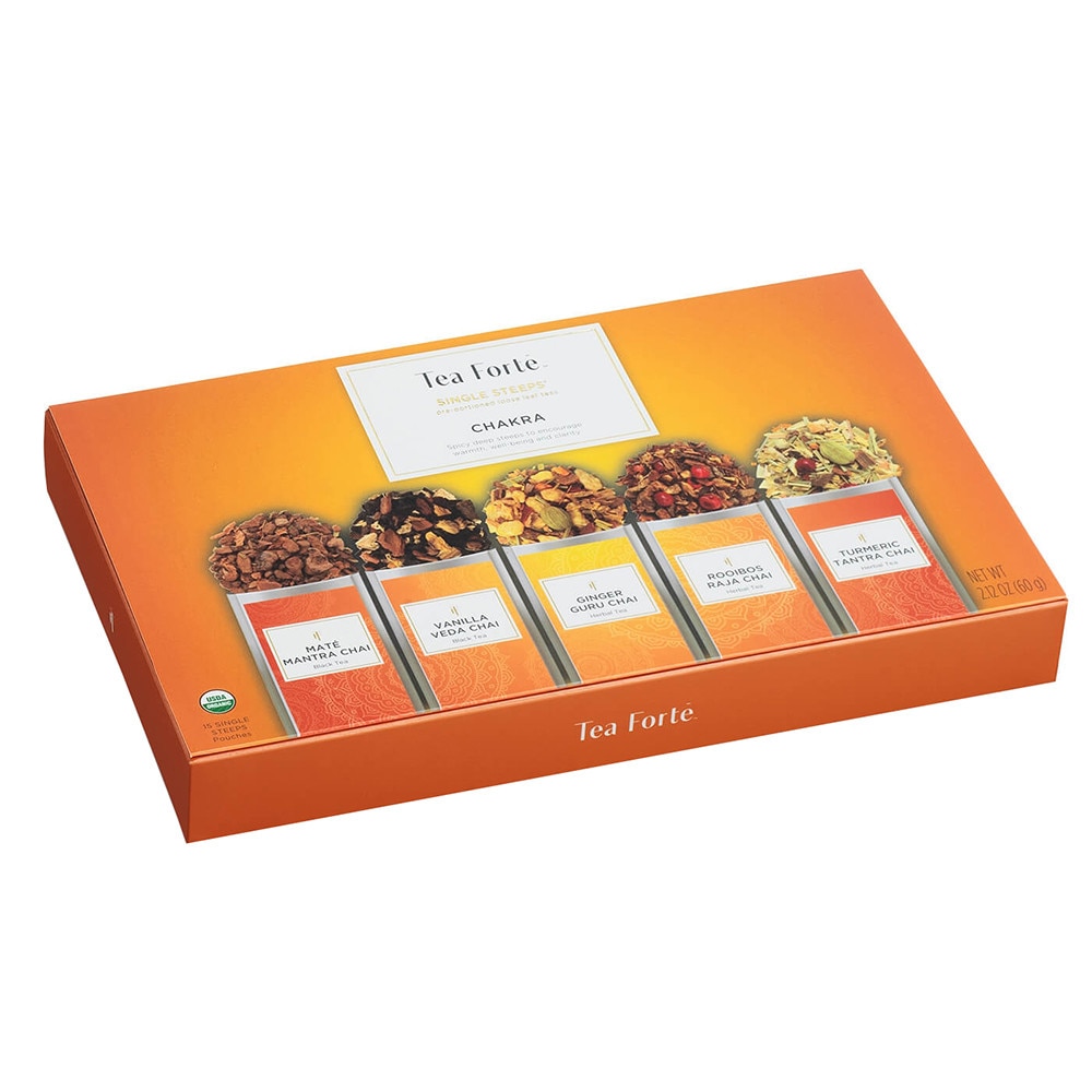 Cutie cu 15 plicuri de ceai Tea Forte, colectia Chakra