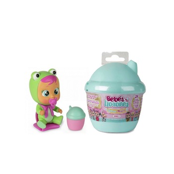 Bebelus Mini Cry Babies Magic Tears in Casuta Surpriza , Albastra Bebelus Mini Cry Babies Magic Tears in Casuta Surpriza , Albastra