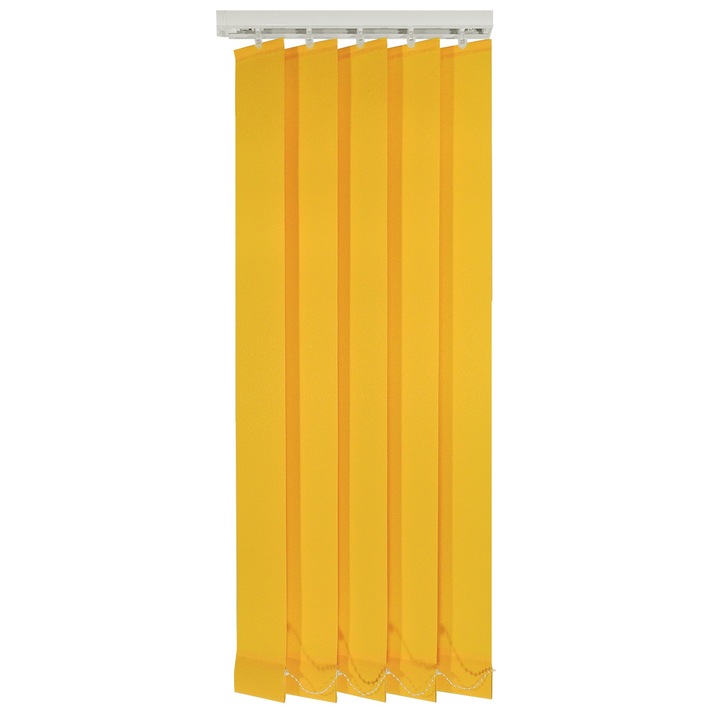 Jaluzele verticale 89mm, L260 x H280 cm, material Steven 36, Mustar