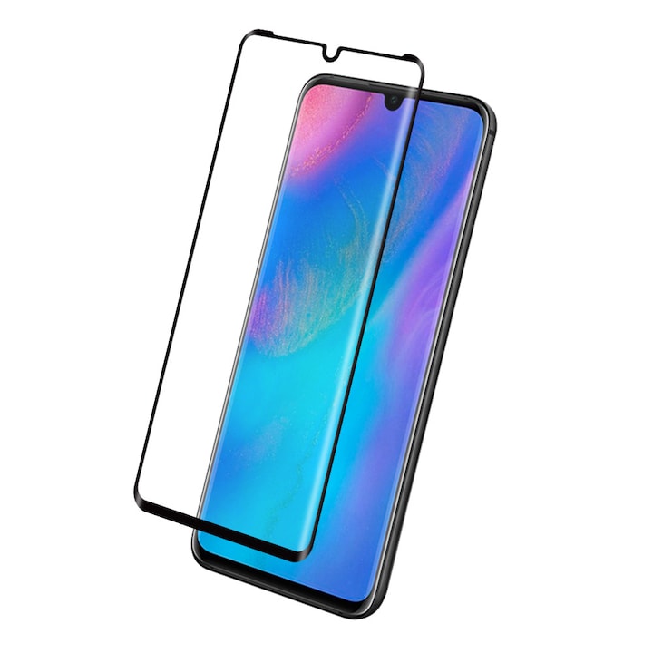 Folie de protectie tempered glass compatibila Huawei P30 3D Neagra