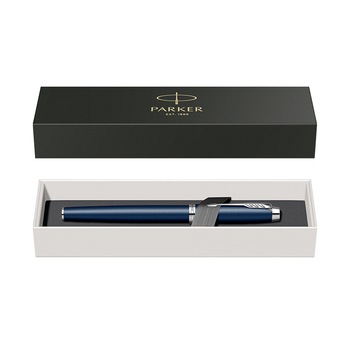 Roller Parker IM Royal albastru mat cu accesorii cromate Roller Parker IM Royal albastru mat cu accesorii cromate