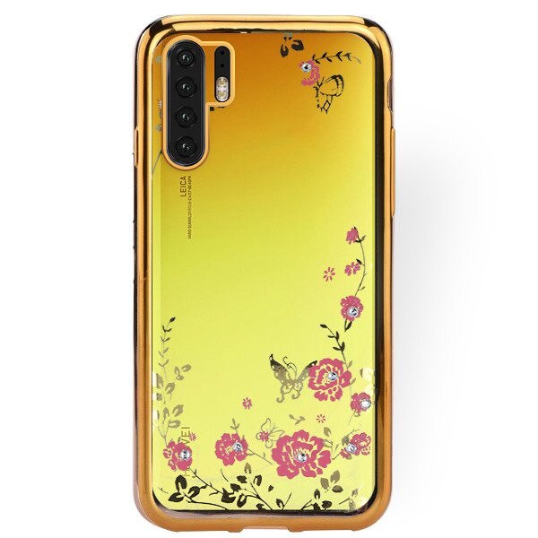 Husa HUAWEI P30 Pro TPU Flori Gold