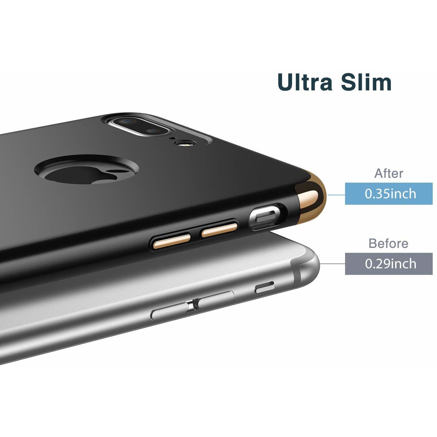 Husa de protectie pentru iPhone 7 Luxury Black Plated