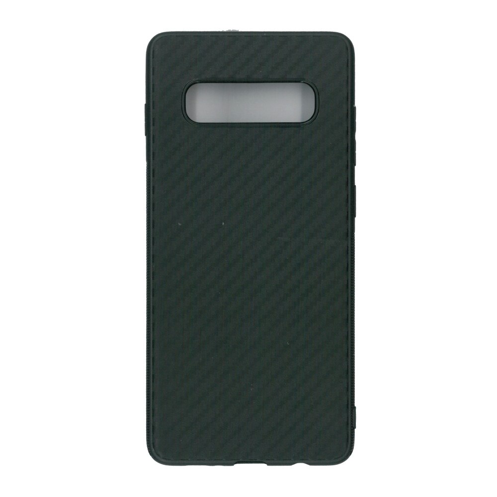 Husa din silicon, Carbon, pentru Samsung Galaxy S10 plus- EuroCELL