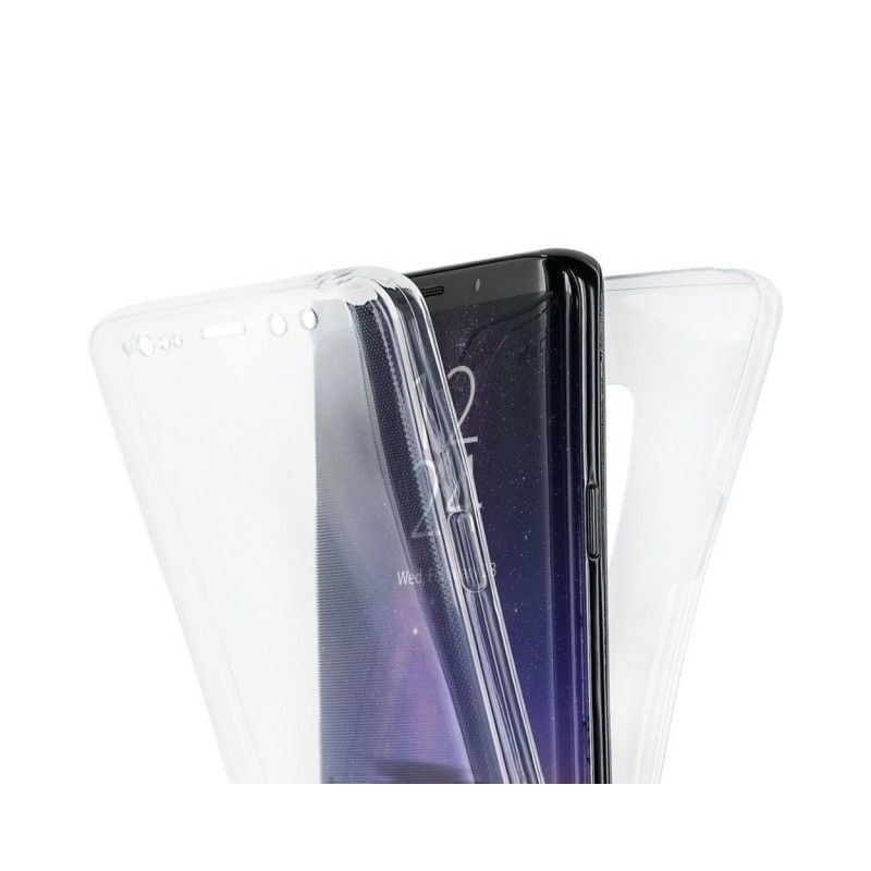 Husa protectie compatibil cu Samsung Galaxy S9+ Plus, Silicon, Protectie Fata/Spate-360Grade, Ultra Slim, Transparenta