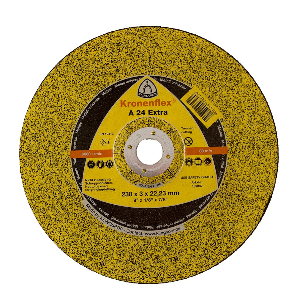 Set 25 discuri taiat metal, Klingspor, A 24 Extra, 230 x 2