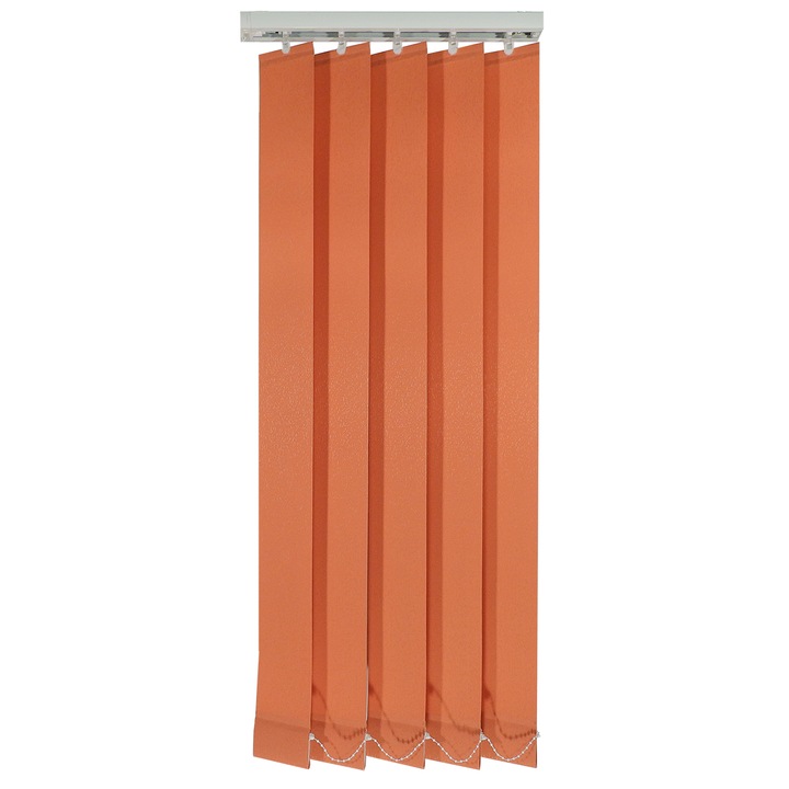 Jaluzele verticale 89mm, L260 x H280 cm, material Steven 37, Caramiziu