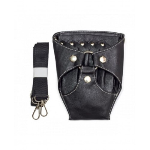 Husa frizerie din piele ecologica pentru 4 foarfece